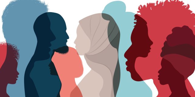 colourful silhouettes
